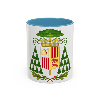 Historical Coat of Arms of Ecclesiastic Co-Prince of Andorra - Accent Coffee Mug