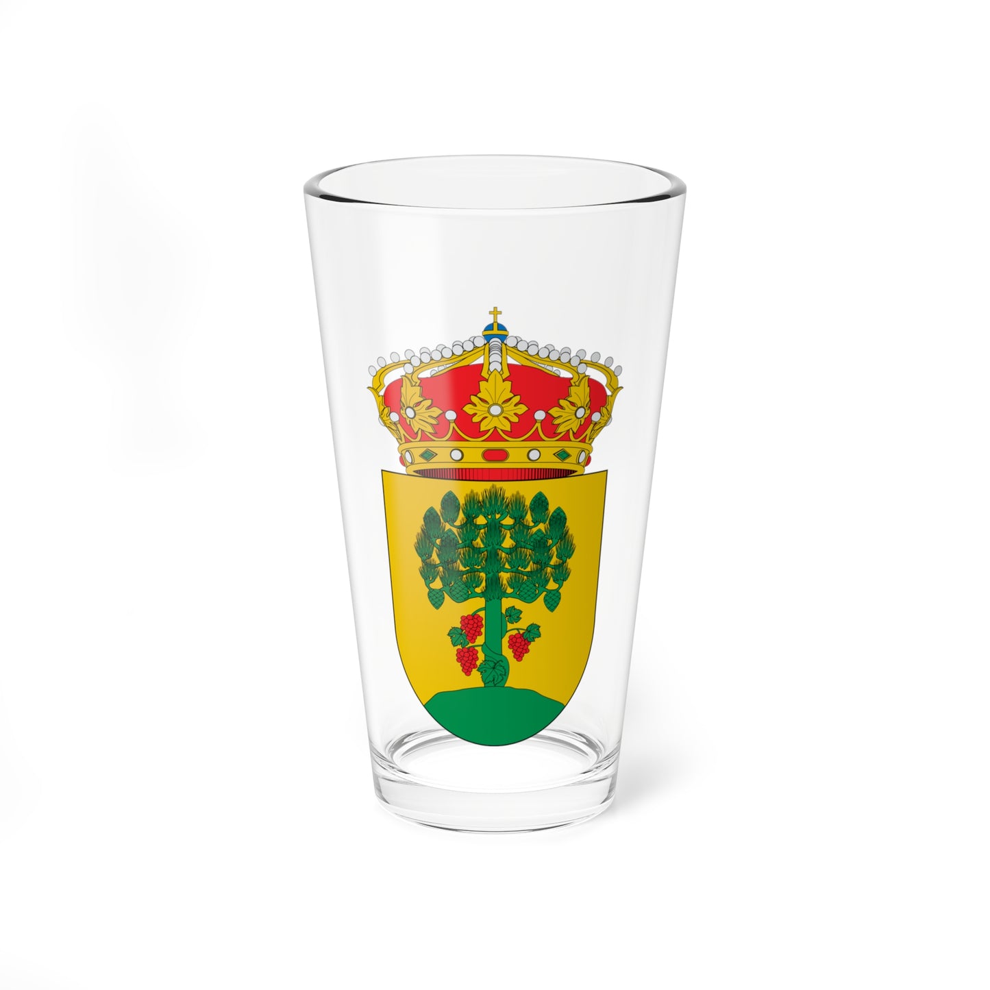 Escudo de A Pobra do Brollón (Spain) (Coat of Arms) Pint Glass 16oz