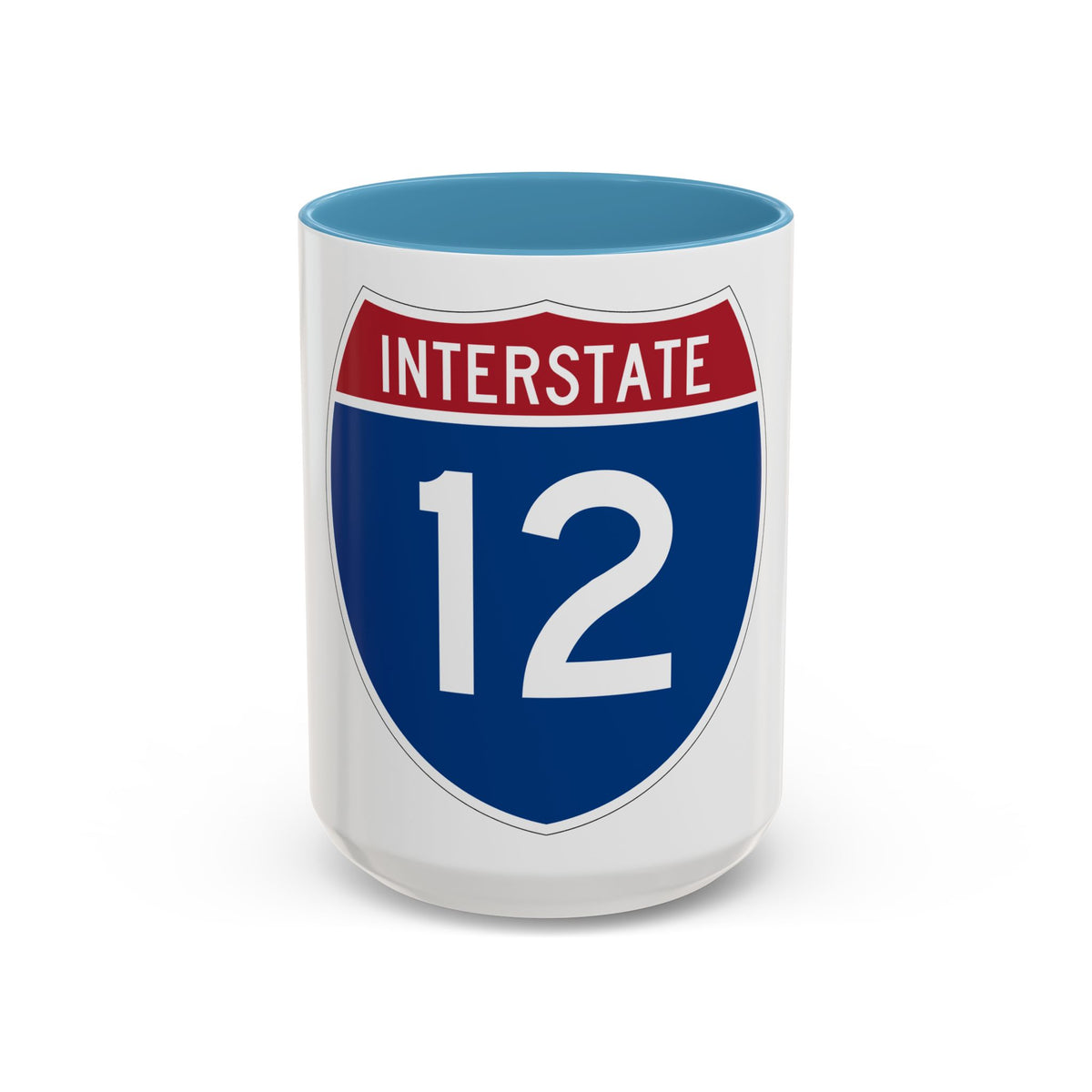 Interstate 12 (U.S. Highways) Accent Coffee Mug