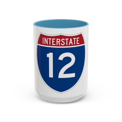 Interstate 12 (U.S. Highways) Accent Coffee Mug