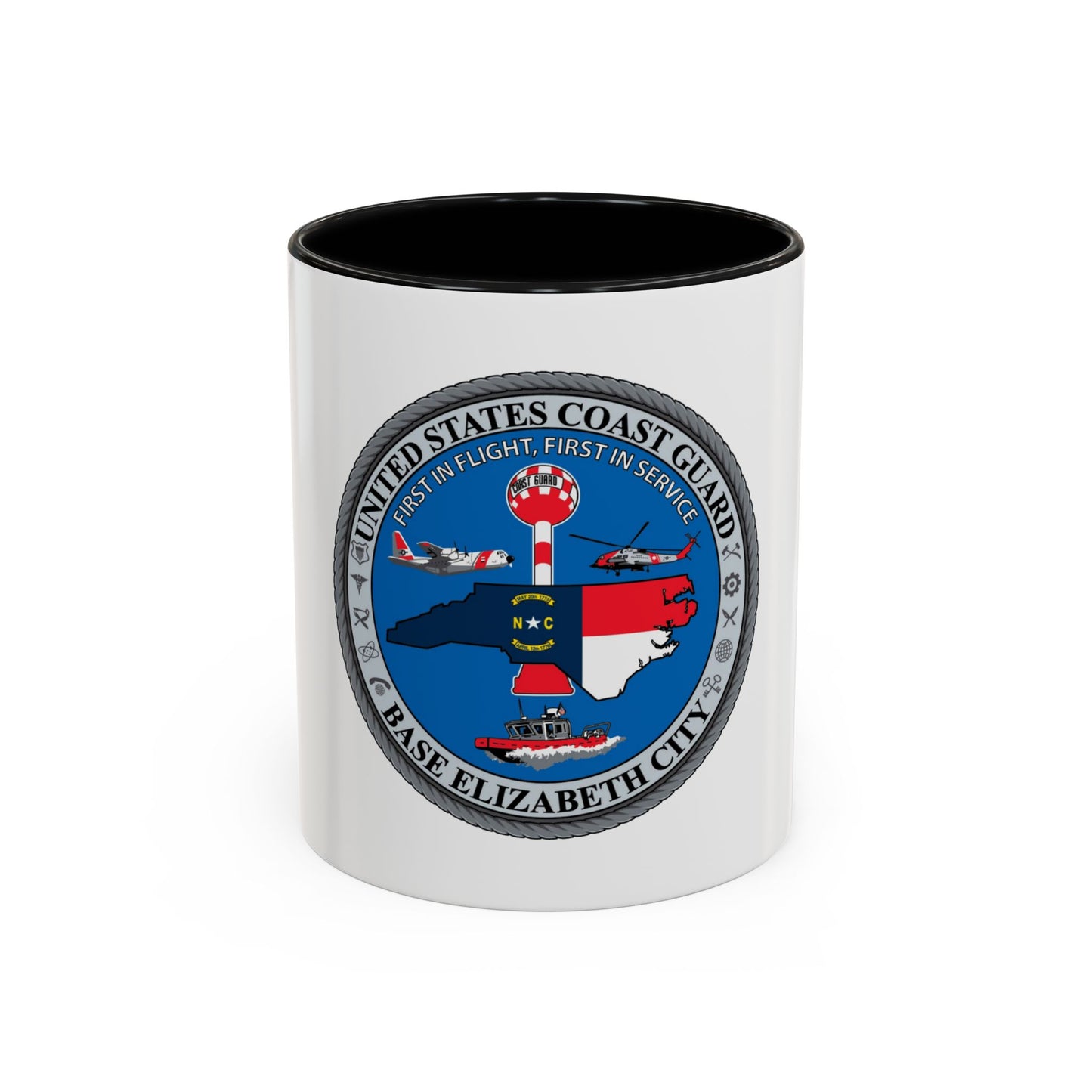 USCGC Base Elizabeth City (U.S. Coast Guard) Accent Coffee Mug