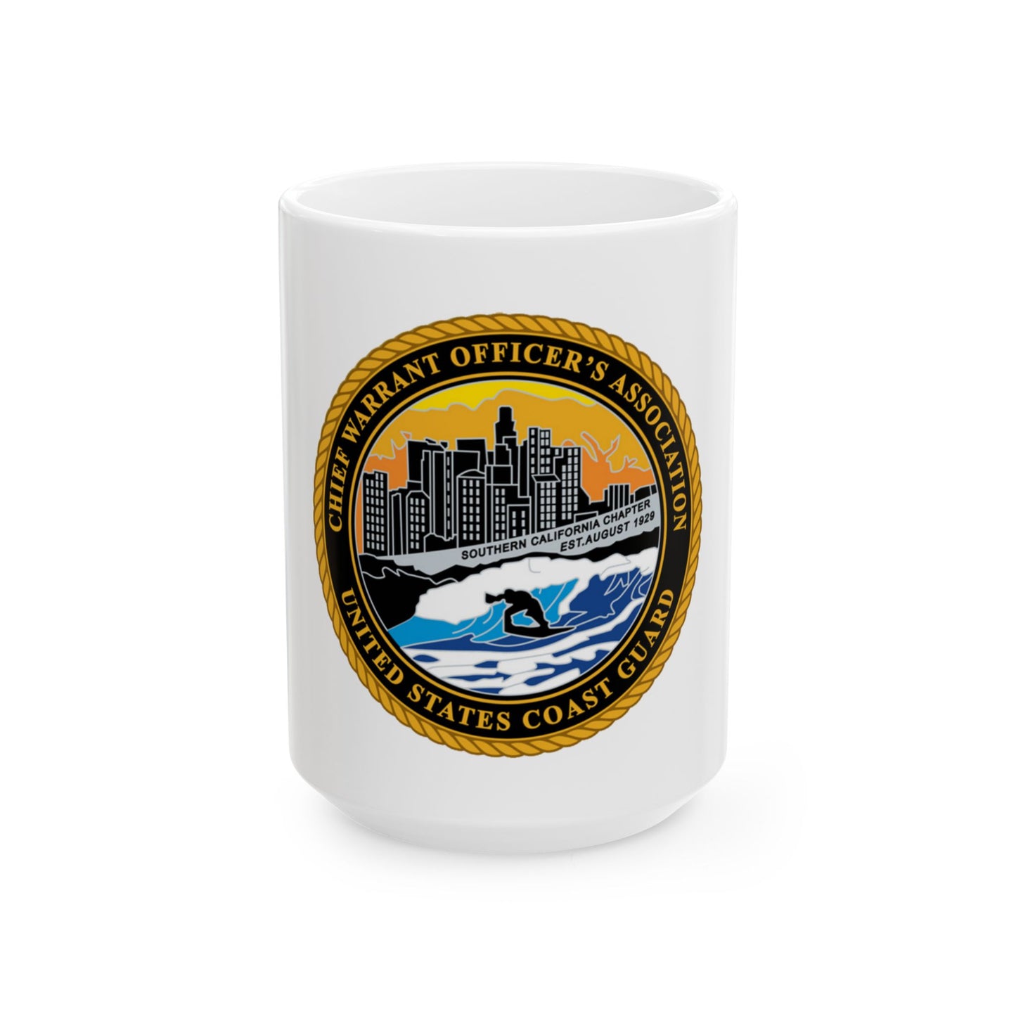 USCG CWO Assoc Surfer (U.S. Coast Guard) White Coffee Mug