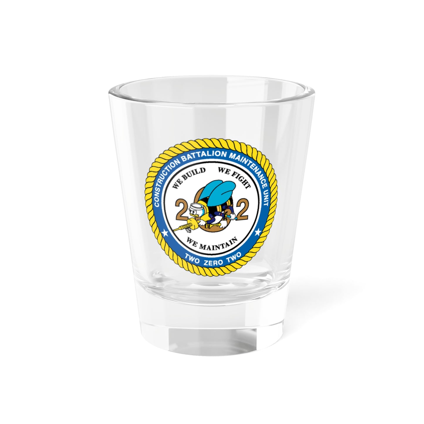 Verre à liqueur Seabee Unit 202 CBMU 202 (US Navy) 1,5 oz