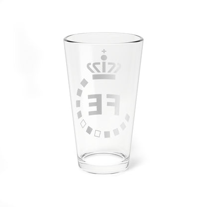 Logo of Danish Defence Intelligence Service (Denmark) (Coat of Arms) Pint Glass 16oz