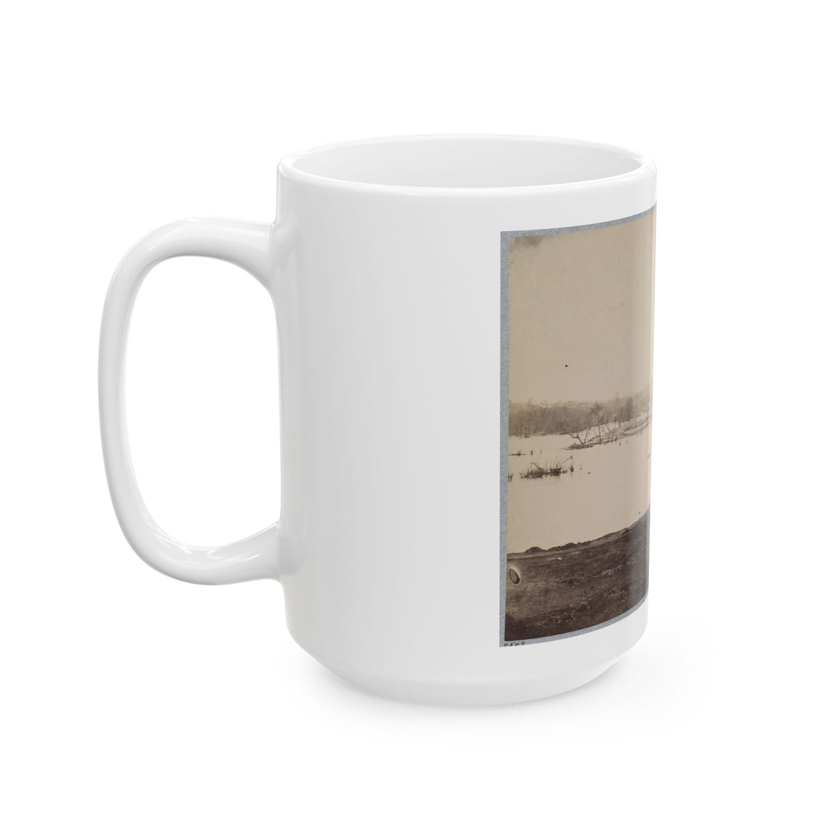 Belle Isle, James River, Richmond, Va., April, 1865 (U.S. Civil War) White Coffee Mug