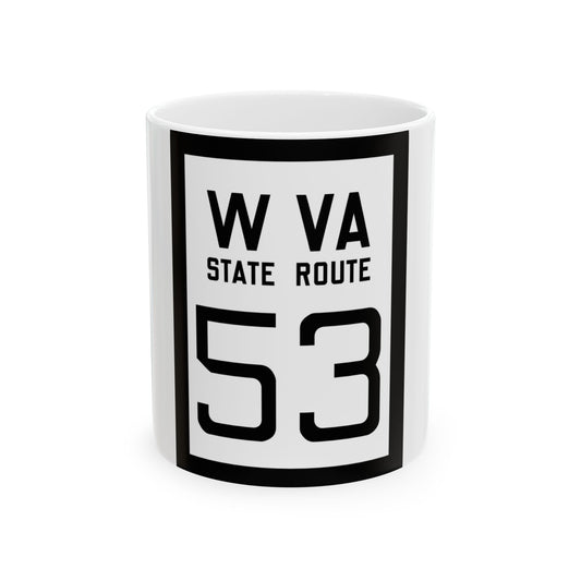 WV-53 1922 (Virginia) (Road Sign) White Coffee Mug-11oz-Go Mug Yourself