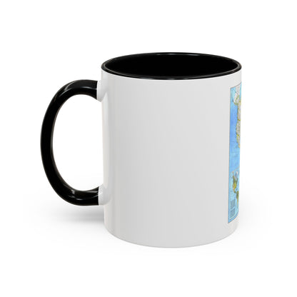Americas, The (1979) (Map) Accent Coffee Mug