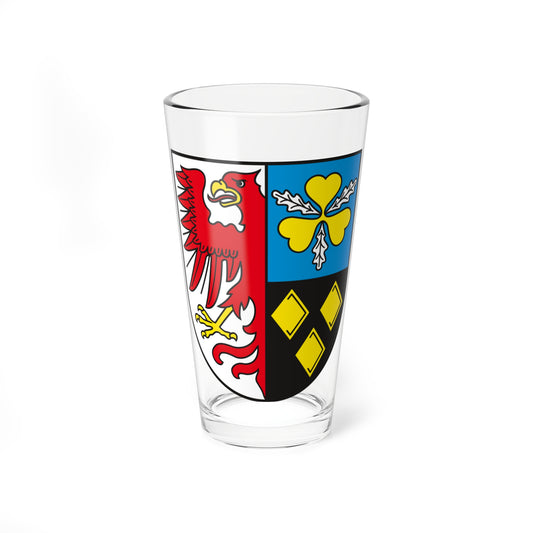 DE-ST 15-0-90 Landkreis Stendal COA (Germany) (Coat of Arms) Pint Glass 16oz