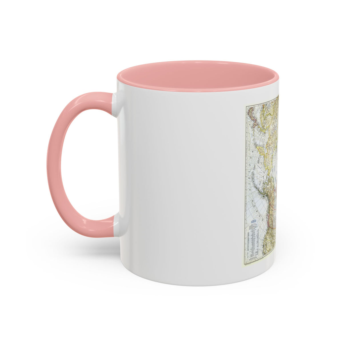 Top Of The World (1949) (Map) Accent Coffee Mug