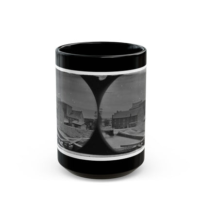 Richmond, Va. Haxall & Crenshaw's Flour Mill; Canal Lock In Foreground (U.S. Civil War) Black Coffee Mug