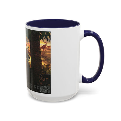 North America - Dawn on the Delta- 74mya (1993) (Map) Accent Coffee Mug