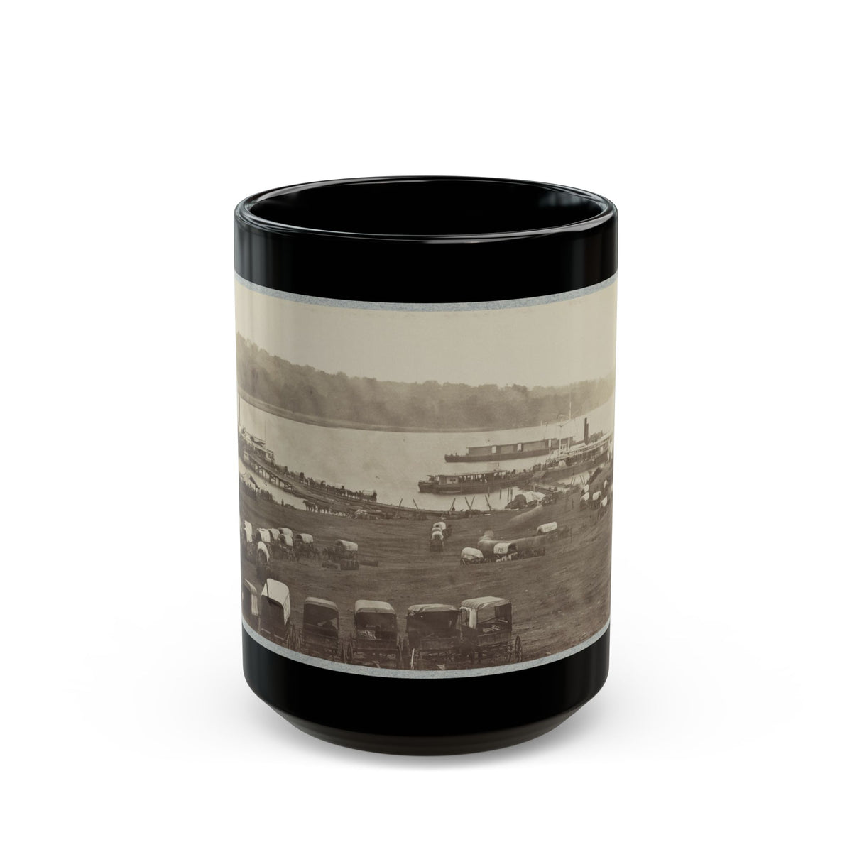Belle Plain Landing, Va. (U.S. Civil War) Black Coffee Mug