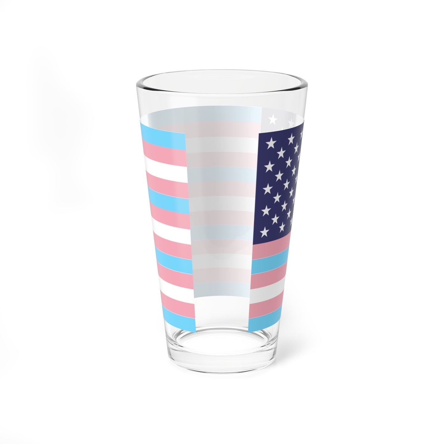 USA Transgender flag (United States) Pint Glass 16oz