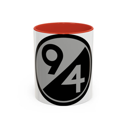94th Regional Readiness Command SSI (U.S. Army) Accent Coffee Mug