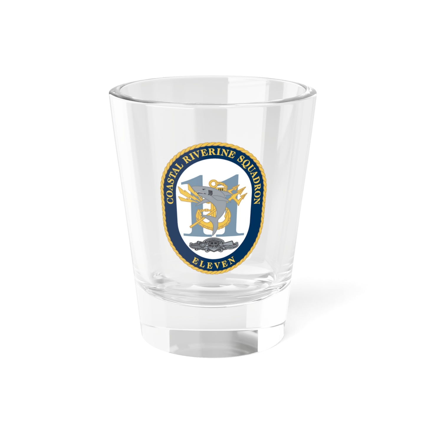 Coastal Riverine Sq Eleven (U.S. Navy) Shot Glass 1.5oz