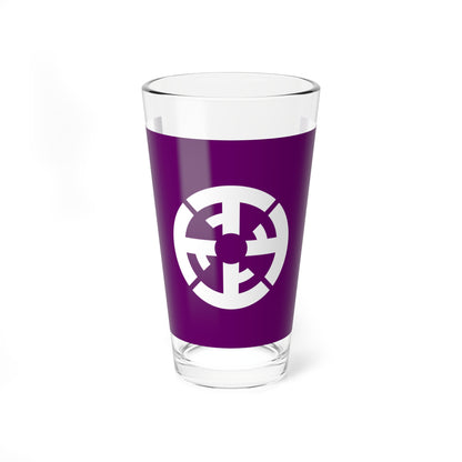 Flag of Kamisato Saitama (Japan) Pint Glass 16oz