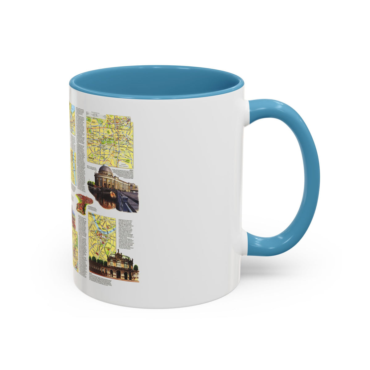 Germany - A Traveller's Map (1991) (Map) Accent Coffee Mug