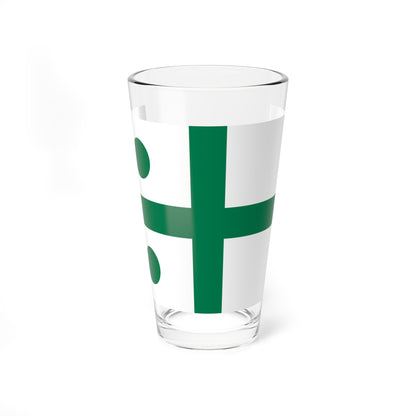 Rank flag of the South African Navy - Rear Admiral (South Africa) Pint Glass 16oz