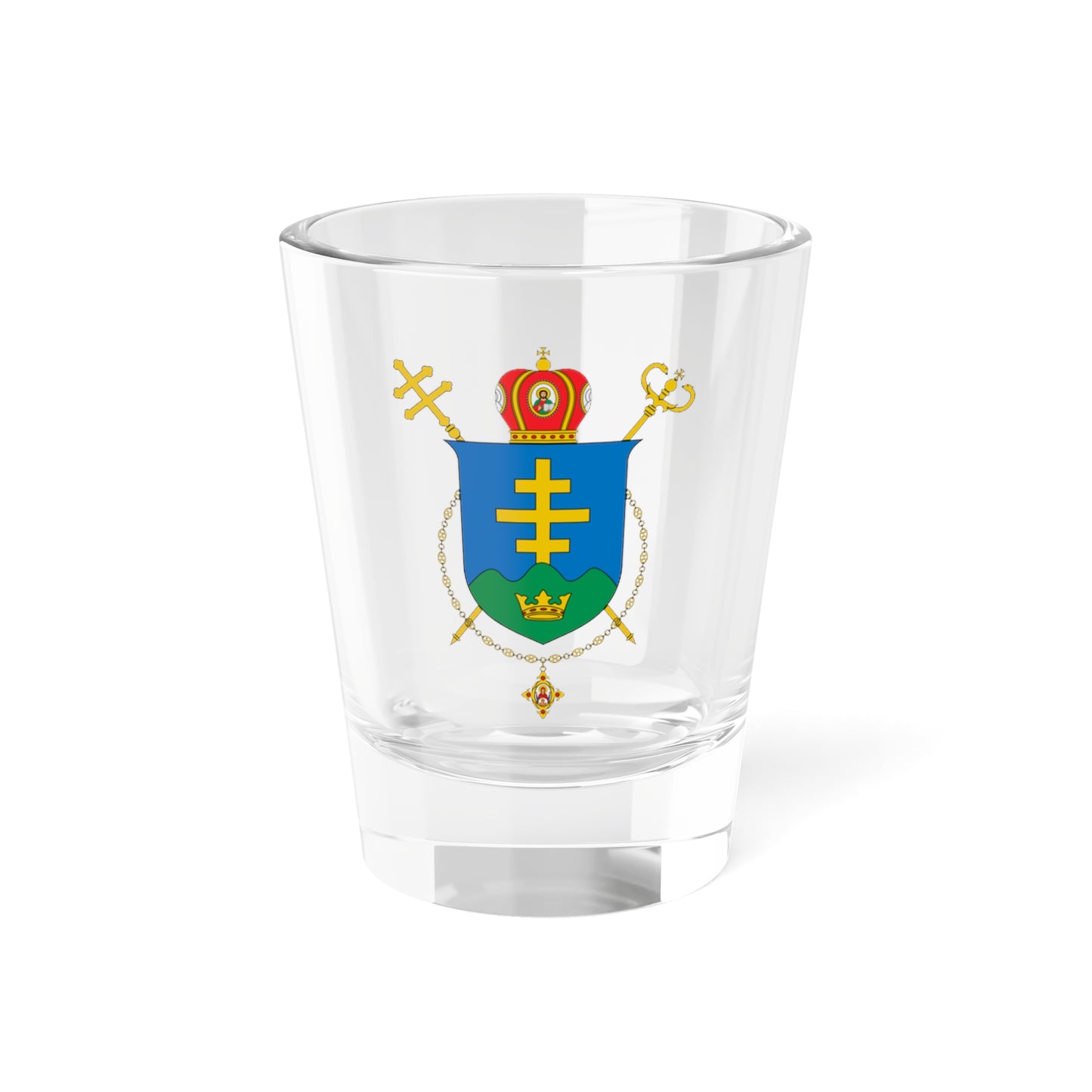 Coat of arms of Ivano-Frankivsk UGCC (Ukraine) (Coat of Arms) Shot Glass 1.5oz