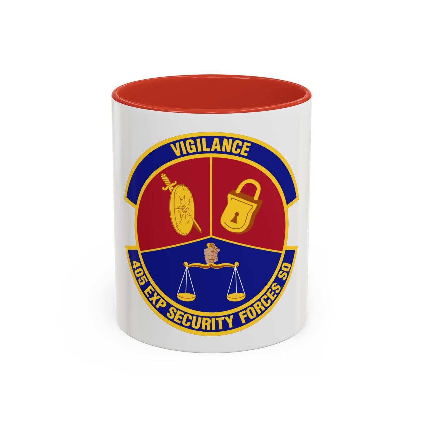 405th Expeditionary Security Forces Squadron (U.S. Air Force) Accent Coffee Mug