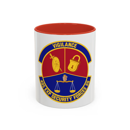 405th Expeditionary Security Forces Squadron (U.S. Air Force) Accent Coffee Mug