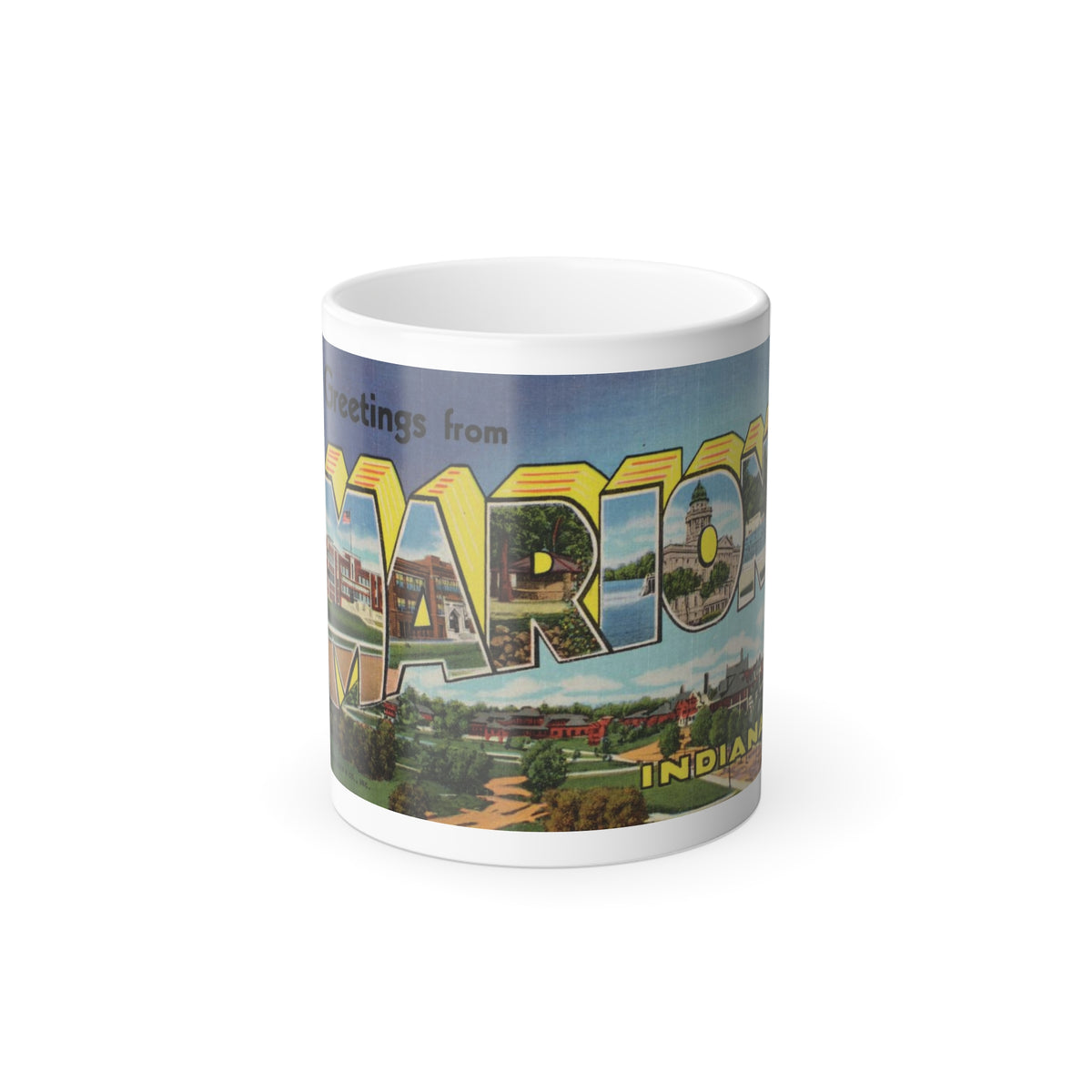 Greetings from Marion Indiana (Greeting Postcards) Color Changing Mug 11oz