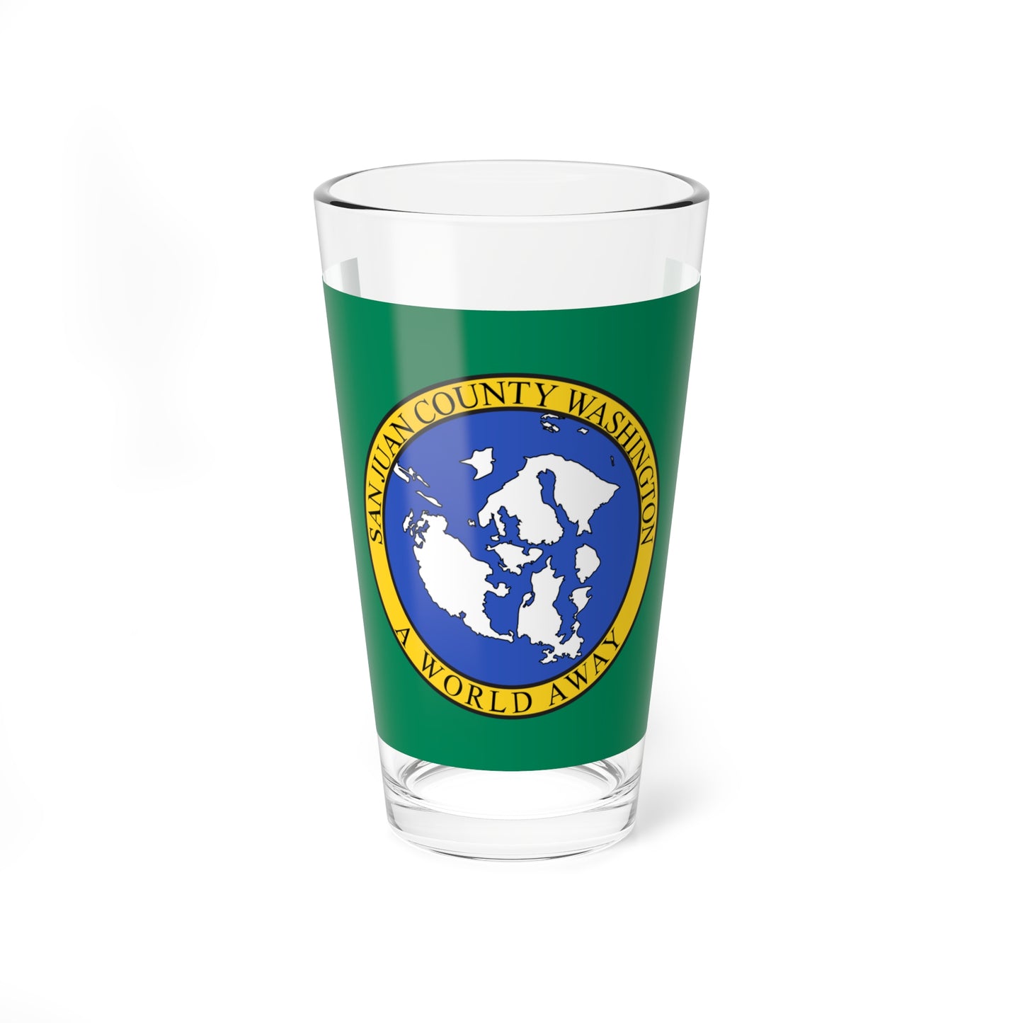 Flag of San Juan County Washington (United States) Pint Glass 16oz