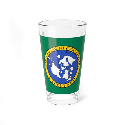 Flag of San Juan County Washington (United States) Pint Glass 16oz