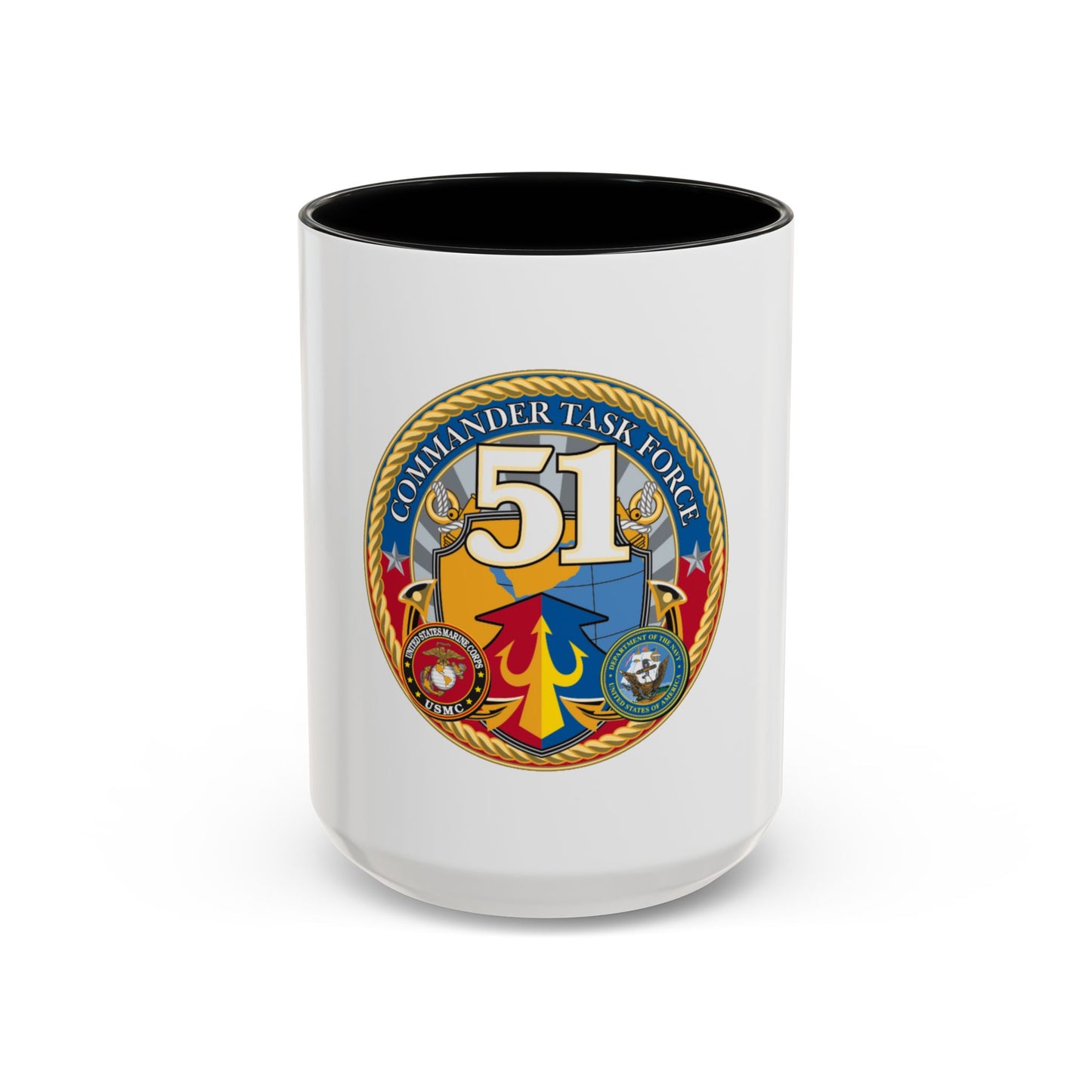 USCGC Command Task Force (U.S. Coast Guard) Accent Coffee Mug