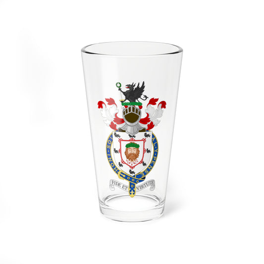 Coat of Arms of William Gladstone 7th Baronet (Scotland) (Coat of Arms) Pint Glass 16oz