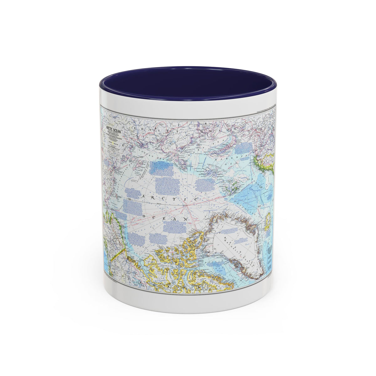 Arctic Ocean (1983) (Map) Accent Coffee Mug