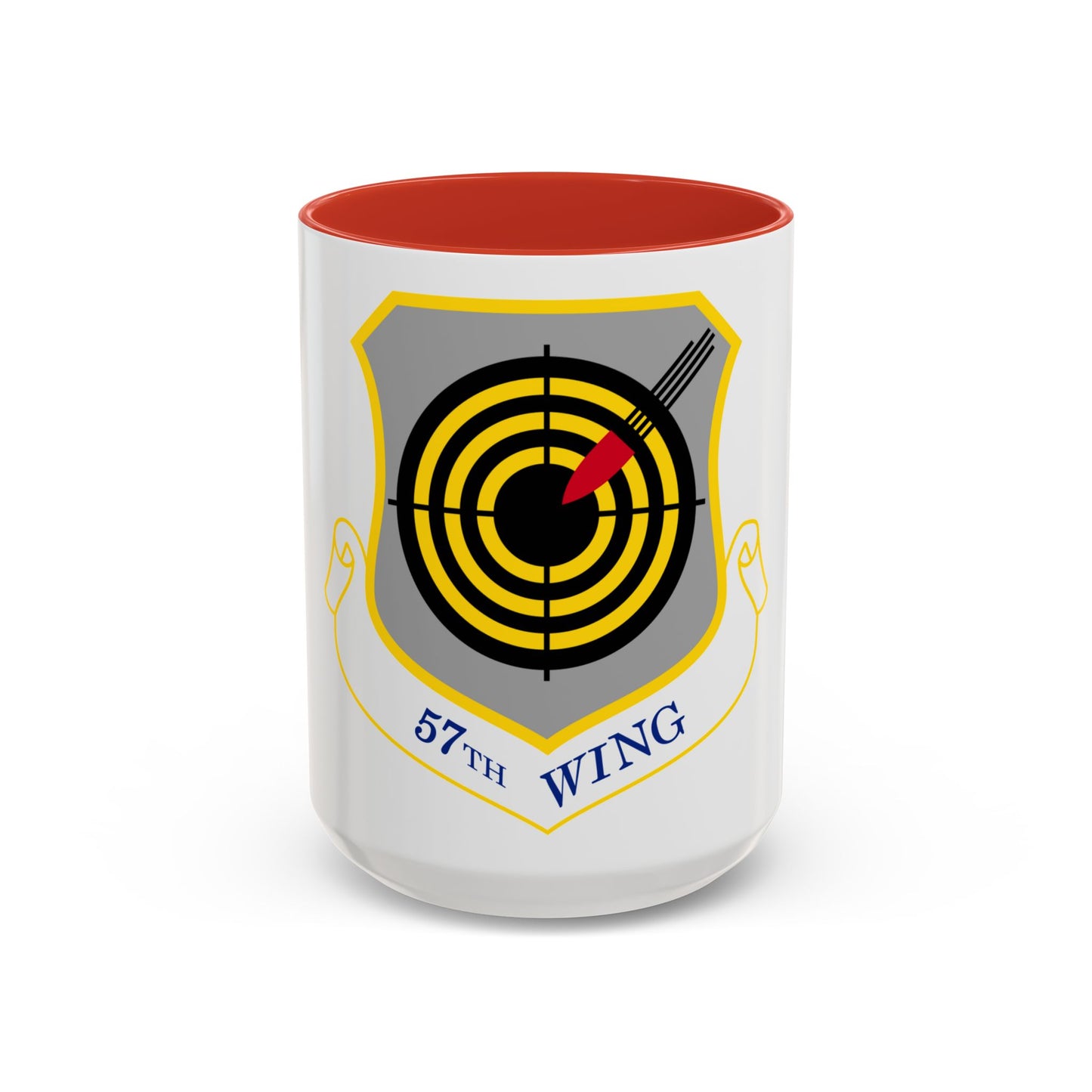 1058px USAF 57th Wing shield (U.S. Air Force) Accent Coffee Mug