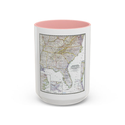 USA - Southeastern (1947) (Map) Accent Coffee Mug