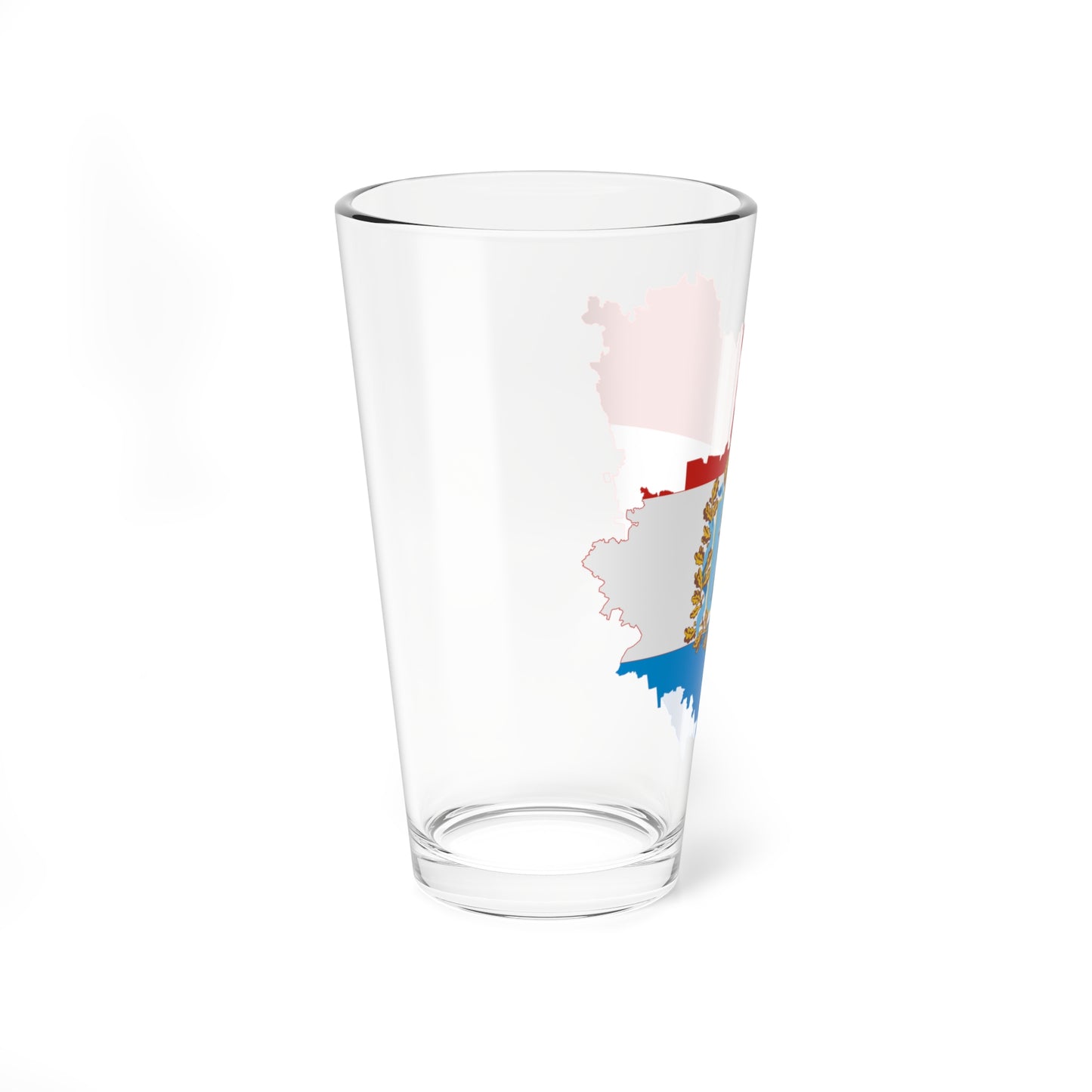 Flag-map of Samara Oblast (Russia) Pint Glass 16oz