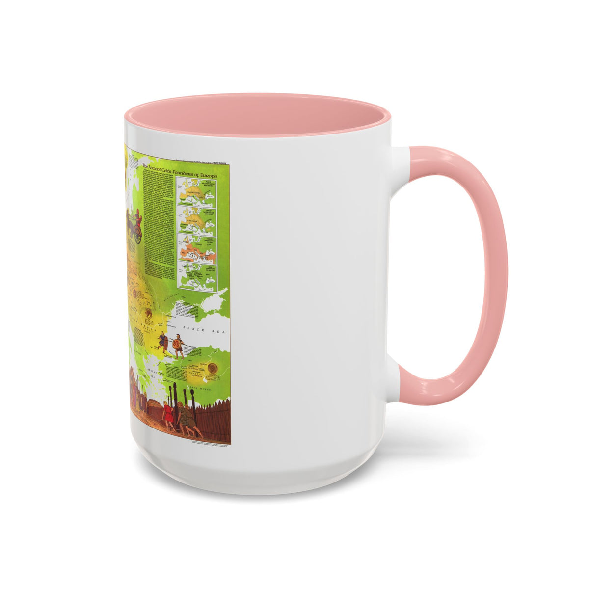 Europe - Celtic (1977) (Map) Accent Coffee Mug