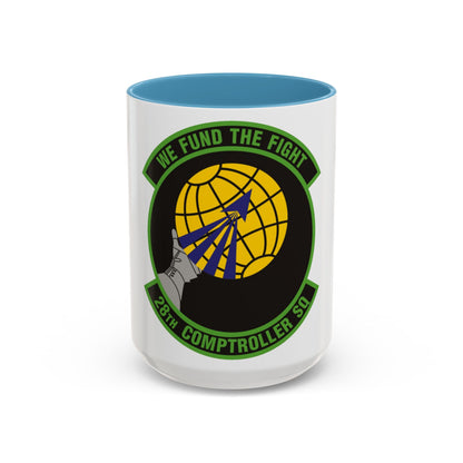 28th Comptroller Squadron (U.S. Air Force) Accent Coffee Mug