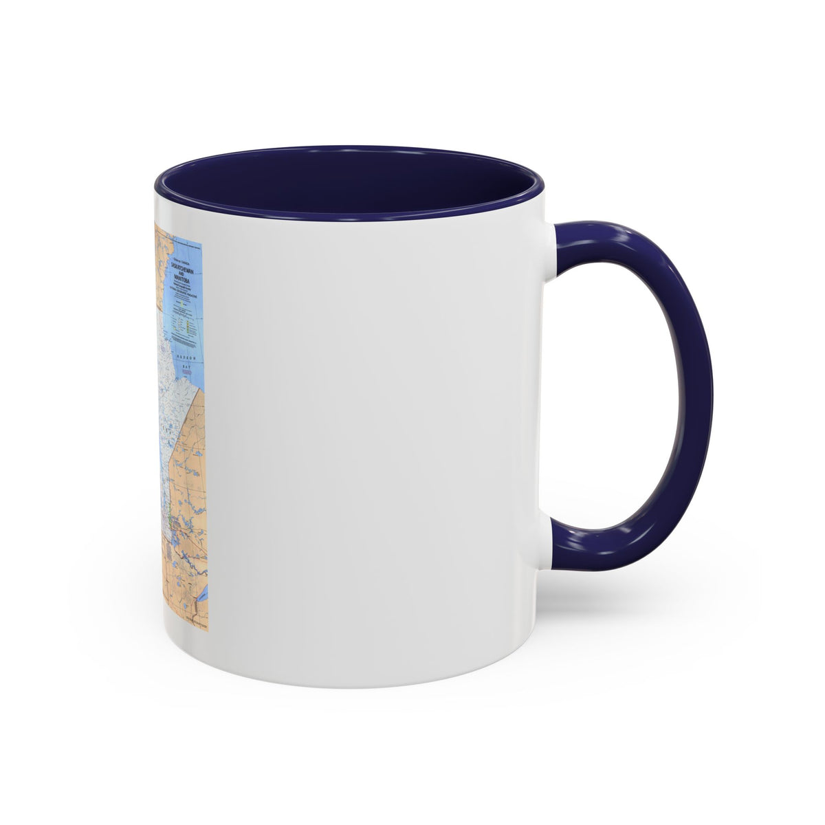 Canada - Saskatchewan & Manitoba (1979) (Map) Accent Coffee Mug