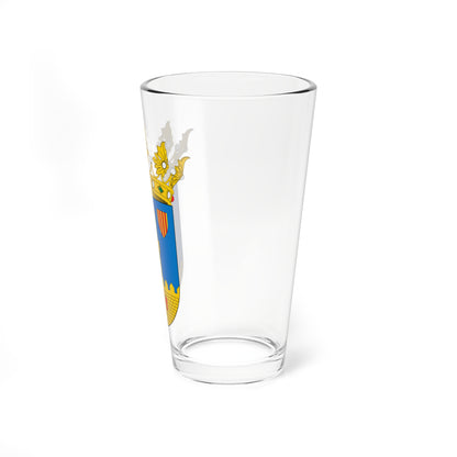 Escudo de Miedes de Aragón (Spain) (Coat of Arms) Pint Glass 16oz