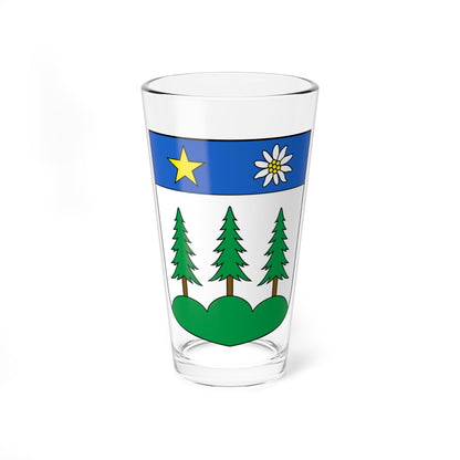 Icogne-blazon (Switzerland) (Coat of Arms) Pint Glass 16oz