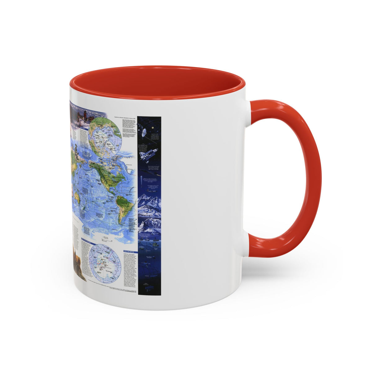 World Map - Exploration (1998) (Map) Accent Coffee Mug