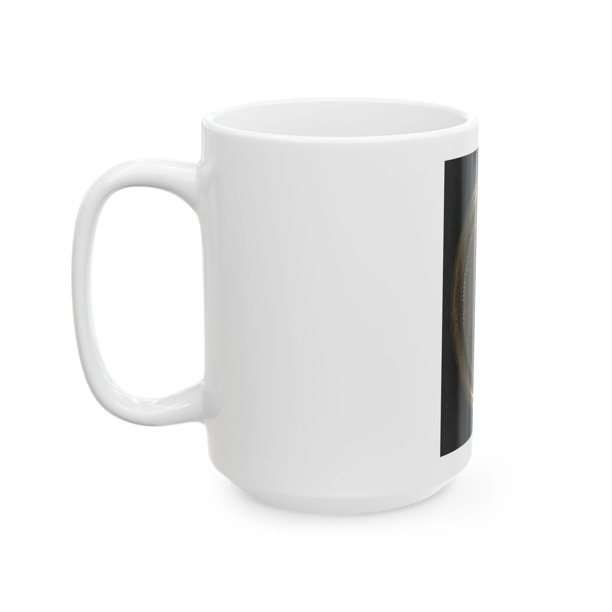 Unidentified Soldier In Union Uniform And Lock Of Hair In Brooch (U.S. Civil War) White Coffee Mug