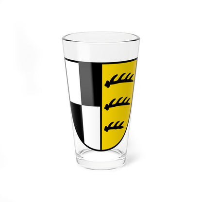 Wappen Zollernalbkreis (Germany) (Coat of Arms) Pint Glass 16oz