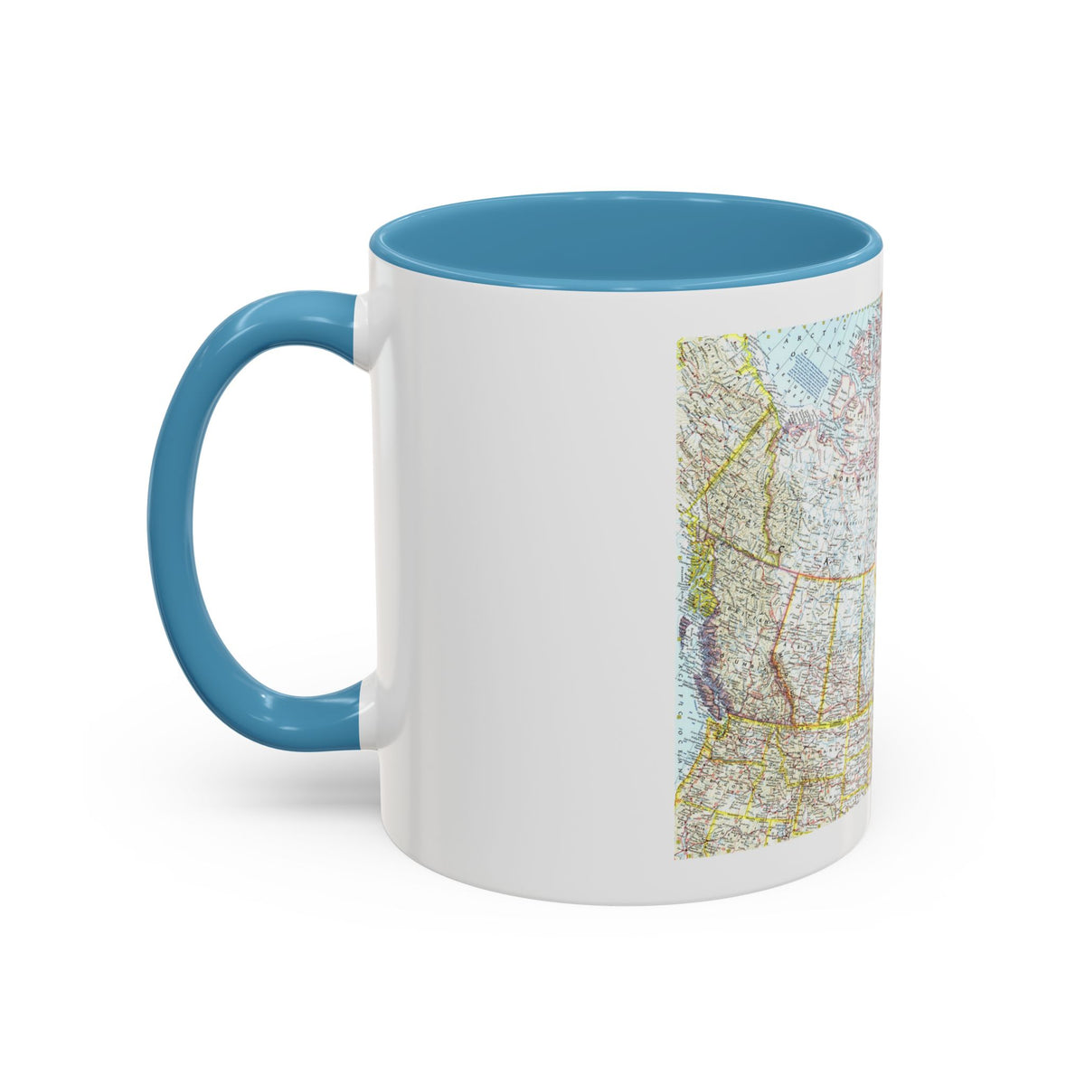 Canada (1961) (Map) Accent Coffee Mug