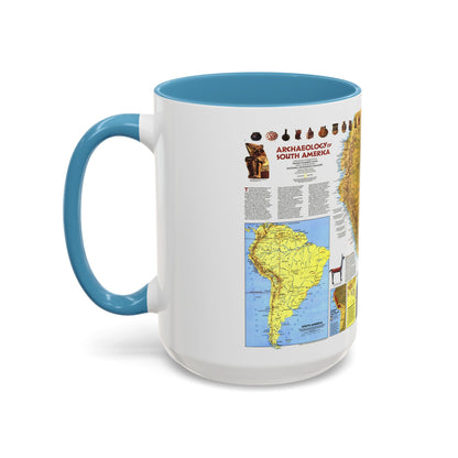 South America - Archaeology (1982) (Map) Accent Coffee Mug