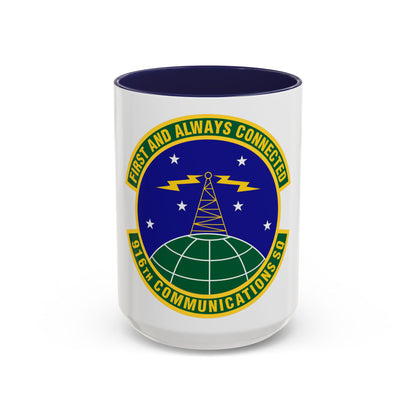 916th Communications Squadron (U.S. Air Force) Accent Coffee Mug