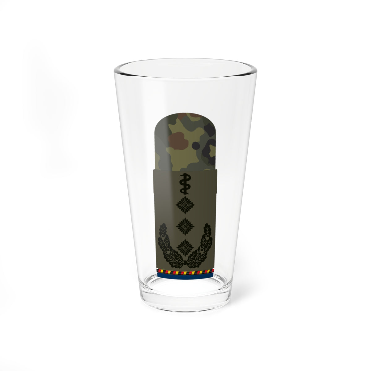 HA OS5 53b Oberstarzt d.R. San HM L (Military Rank) Pint Glass 16oz