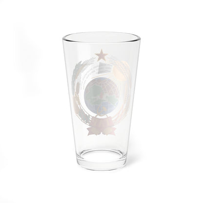 Emblem of the Tuvan Peoples Republic 1943-1944 (Soviet Union) (Coat of Arms) Pint Glass 16oz