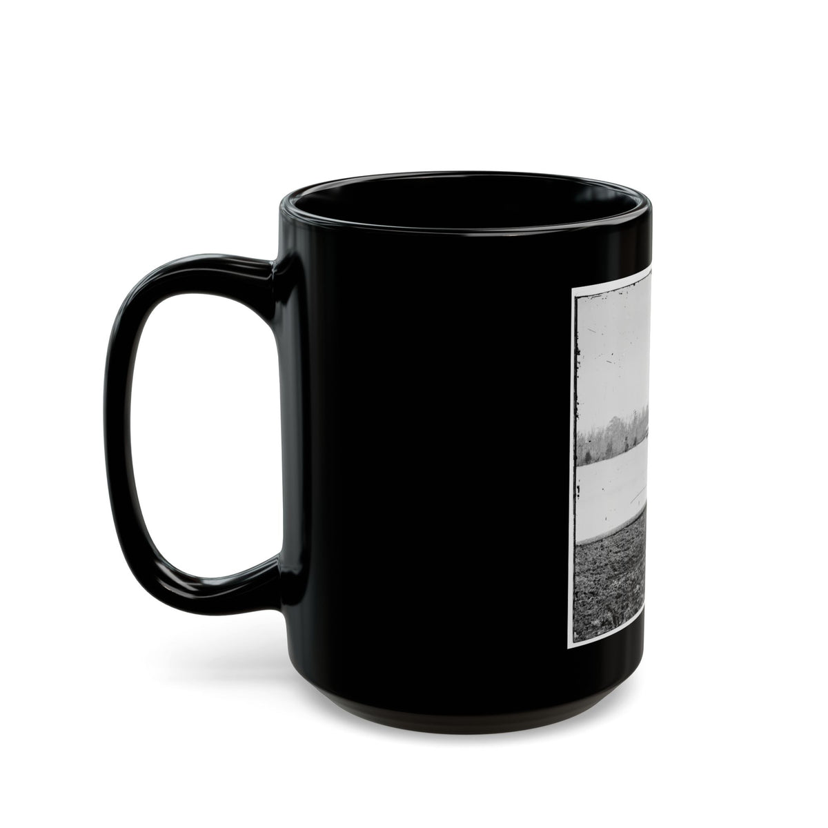 Appomattox River, Virginia. Boat On The Appomattox River (U.S. Civil War) Black Coffee Mug