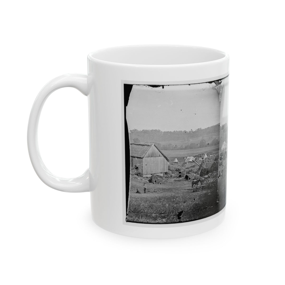 Keedysville, Md., Vicinity.  Smith's Barn, Used As A Hospital After The Battle Of Antietam (U.S. Civil War) White Coffee Mug