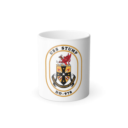 USS Stump DD 978 (U.S. Navy) Color Changing Mug 11oz